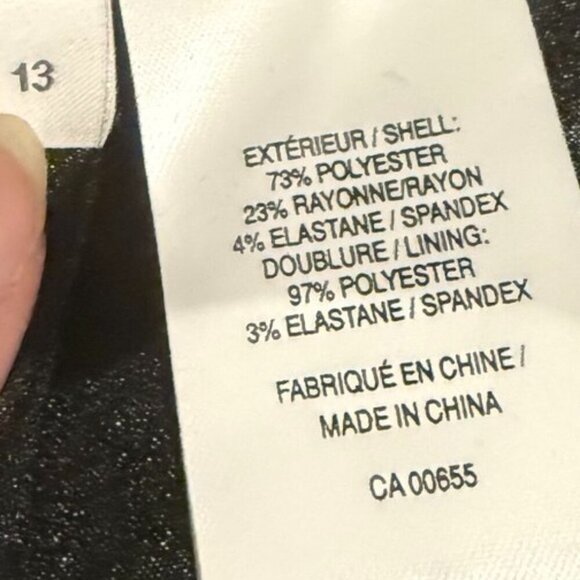 Reitmans knee length black pencil skirt - Picture 8 of 8